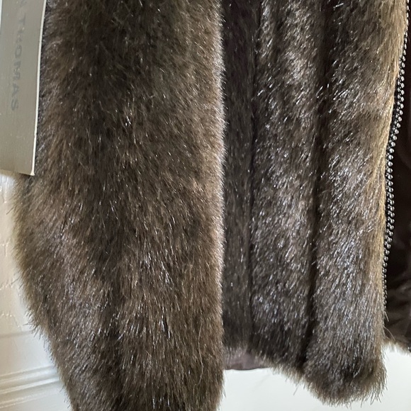 Ranch Mink Vest Faux Fur Reversible Brandon Thomas - Picture 2 of 12